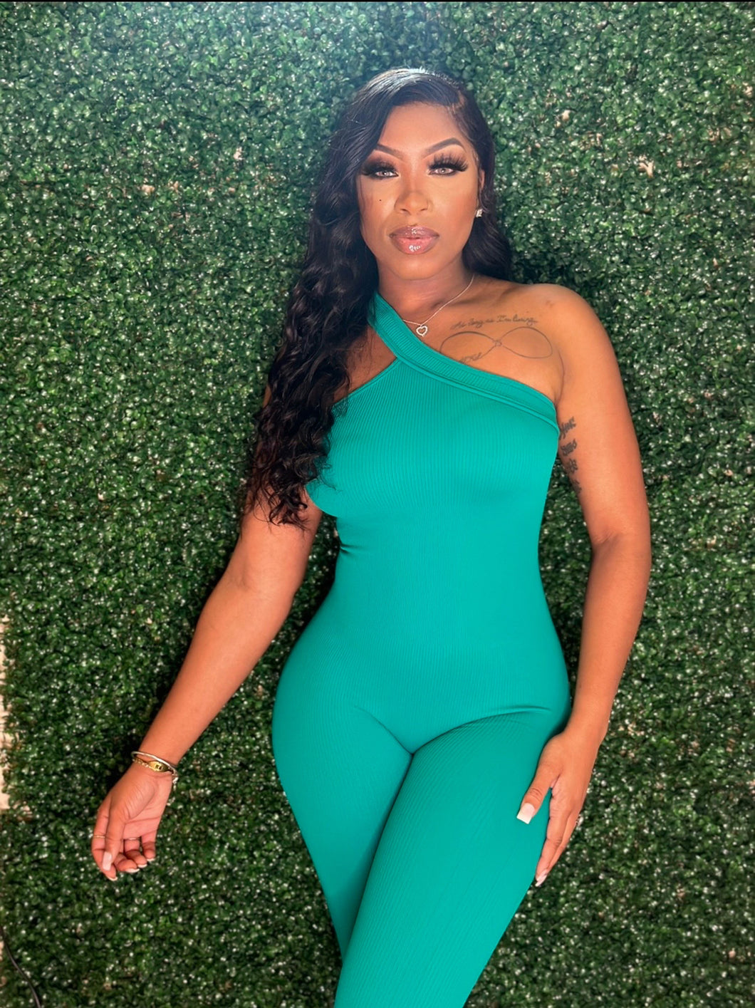 Snatched Jumpsuit - Green